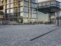 Berlin Business District Glass-Walled Building