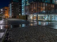 Berlin Business District: Modern Architecture at Night