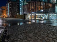 Berlin Business District: Modern Architecture at Night