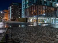 Berlin Business District: Modern Architecture at Night