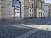 Berlin City Architecture - Classic Design with Cobble Stone Road