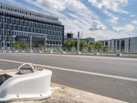 Berlin City: Asphalt Road under a Clear Sky