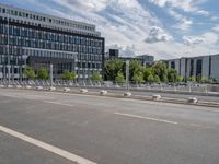 Berlin City: Asphalt Road under a Clear Sky