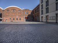 Berlin Cityscape with Classic Architecture and Cobblestone Streets