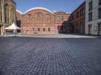 Berlin Cityscape with Classic Architecture and Cobblestone Streets