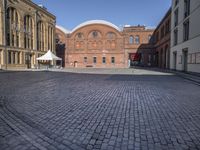 Berlin Cityscape with Classic Architecture and Cobblestone Streets