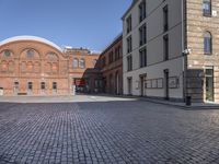 Berlin Cityscape with Classic Architecture and Cobblestone Streets