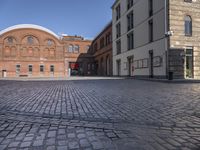 Berlin Cityscape with Classic Architecture and Cobblestone Streets