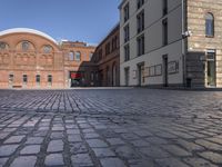 Berlin Cityscape with Classic Architecture and Cobblestone Streets