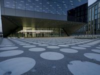 Berlin City at Dawn: Blue Tiles and Modern Architecture