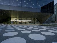 Berlin City at Dawn: Blue Tiles and Modern Architecture