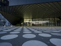 Berlin City at Dawn: Blue Tiles and Modern Architecture