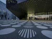 Berlin City at Dawn: Blue Tiles and Modern Architecture