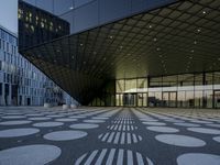 Berlin City at Dawn: Blue Tiles and Modern Architecture