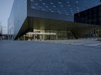 Berlin City at Dawn: Blue Tiles and Modern Architecture