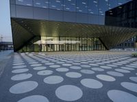 Berlin City at Dawn: Blue Tiles and Modern Architecture