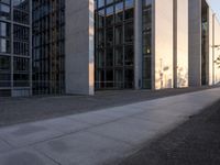 Cityscape of Berlin: Dawn on a Concrete Road with Buildings