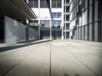 City Life in Berlin: Glass Building with Reflections