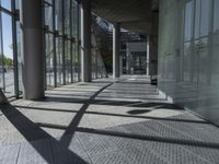 Berlin City Landscape: A Glass Wall Perspective