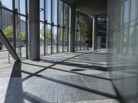 Berlin City Landscape: A Glass Wall Perspective