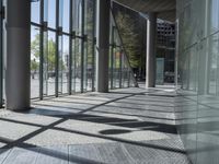 Berlin City Landscape: A Glass Wall Perspective