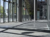 Berlin City Landscape: A Glass Wall Perspective