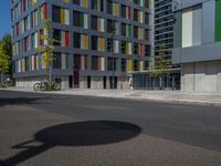 Berlin City Life: Modern Office Buildings and Shadows