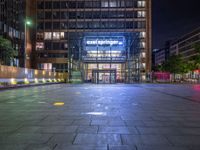 Berlin City Life: Neon Lights and Modern Architecture