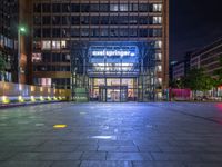 Berlin City Life: Neon Lights and Modern Architecture