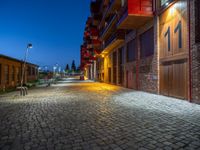 Berlin City Life: Nighttime in the Urban Residential Area