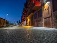 Berlin City Life: Nighttime in the Urban Residential Area