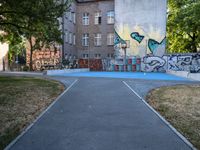 Berlin City Life: Urban Design with Graffiti Wall