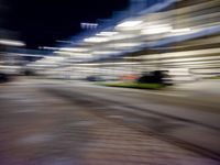 Berlin City at Night with Neon Lights