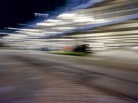 Berlin City at Night with Neon Lights