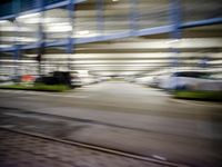 Berlin City at Night with Neon Lights