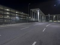 Berlin City Night: Road Lights Illuminate the Streets