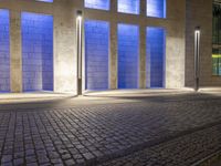 Night View of Berlin City with Modern Architecture