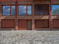 Berlin City Residential: Courtyards with Brick Walls