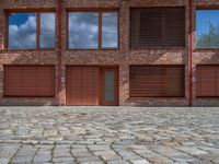 Berlin City Residential: Courtyards with Brick Walls