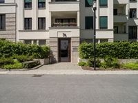 Berlin City Road: Asphalt Lined Neighborhood with Modern Architecture