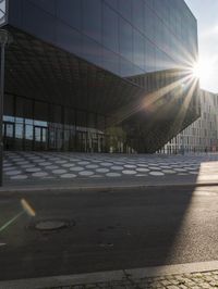 Exploring Berlin: City Road Bathed in Sunlight