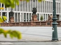 Berlin City Road: Yellow Facade and Modern Architecture