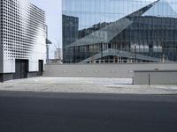 Berlin City Street with Modern Architecture Building