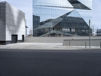 Berlin City Street with Modern Architecture Building