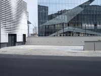 Berlin City Street with Modern Architecture Building