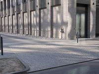 Berlin City Streets: Walking on Cobblestone