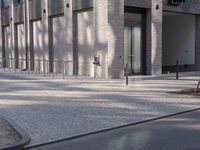 Berlin City Streets: Walking on Cobblestone