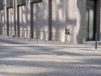 Berlin City Streets: Walking on Cobblestone