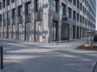 Berlin City Streets: Walking on Cobblestone