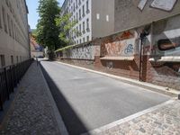 Berlin City Wall: A Cobble Stone Road